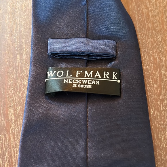 Vintage McDonald’s Solid Navy Blue Neck Tie - Picture 7 of 10